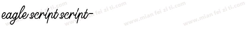 eagle script script字体转换